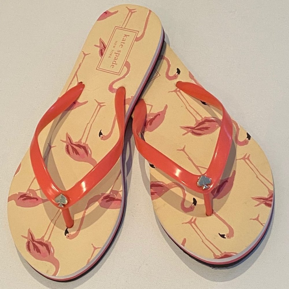 KATE SPADE New York Flamingo Pink Flip Flop Thongs